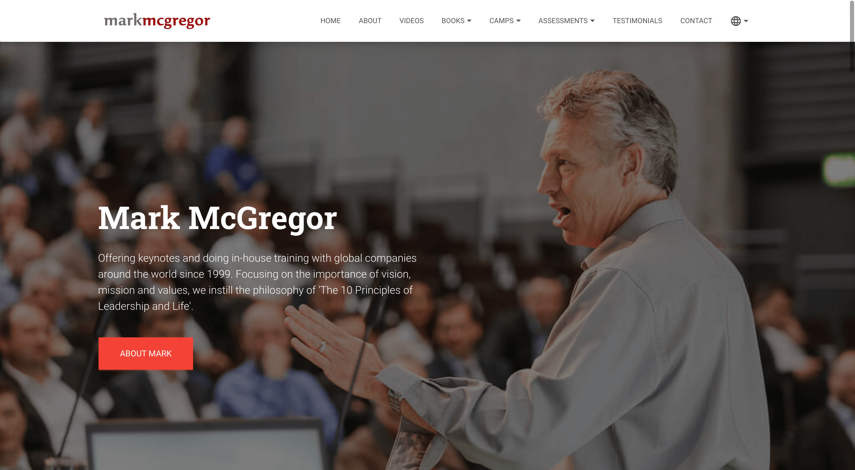 Mark McGregor home page